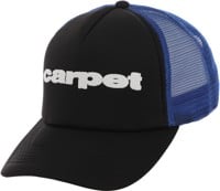 Carpet Puff Trucker Hat - black/blue