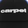 Carpet Puff Trucker Hat - black/blue - front detail