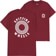 Spitfire Hollow Classic Pocket T-Shirt - maroon/white