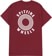 Spitfire Hollow Classic Pocket T-Shirt - maroon/white - reverse