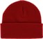 Krooked Moonsmile Script Beanie - dark red/white - reverse