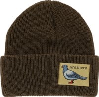 Anti-Hero Lil Pigeon Label Beanie - moss/tan