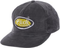 Real Natas Oval Snapback Hat - grey