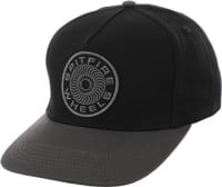 Spitfire Classic 87' Swirl Patch Snapback Hat - black/charcoal