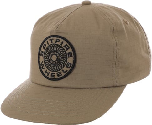 Spitfire Classic 87' Swirl Patch Snapback Hat - tan/black - view large