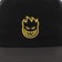 Spitfire Lil Bighead Strapback Hat - black/charcoal/gold - front detail