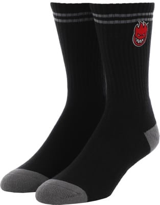 Spitfire Bighead Fill Embroidered Sock - black/charcoal/red - view large
