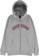 Spitfire Old E Embroidered Zip Hoodie - grey heather/red-white