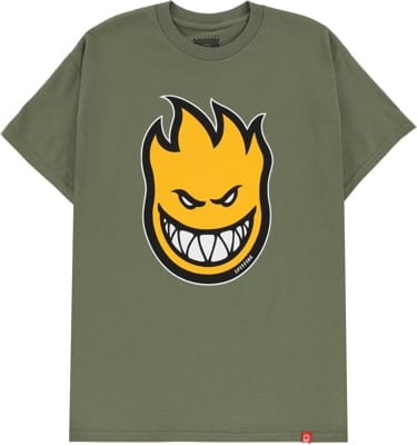 Spitfire Bighead Fill T-Shirt - military green/gold-black - view large