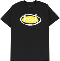 Real Natas Oval T-Shirt - black/yellow