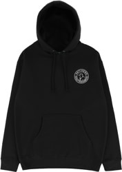 Anti-Hero Basic Pigeon Round Embroidered Hoodie - black/grey