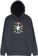 Krooked Style Hoodie - slate blue/multi-color