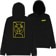 Krooked Moonsmile Raw Hoodie - black/yellow