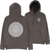 Spitfire Swirled Classic Hoodie - charcoal/white