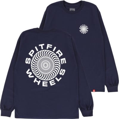 Spitfire Classic 87' Swirl L/S T-Shirt - navy/white - view large