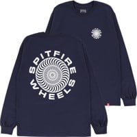 Spitfire Classic 87' Swirl L/S T-Shirt - navy/white