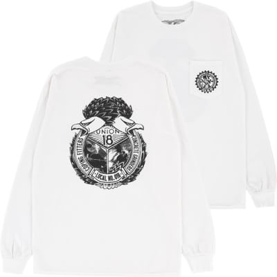 Anti-Hero Union18 Local Pocket L/S T-Shirt - white/black - view large