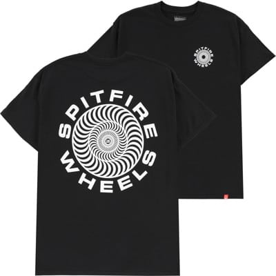 Spitfire Classic 87' Swirl T-Shirt - black/white - view large