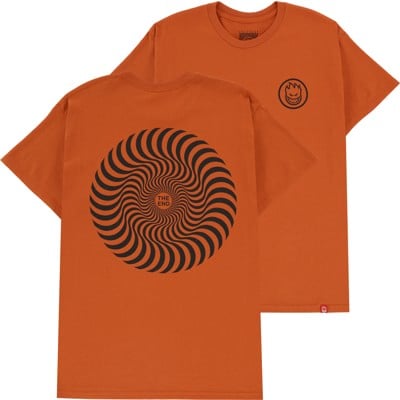 Spitfire Classic Swirl T-Shirt - texas orange/black - view large