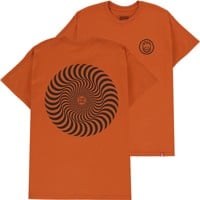 Spitfire Classic Swirl T-Shirt - texas orange/black