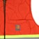 Brixton Builders Abraham Reversible Vest Jacket - bison/burnt orange - front detail