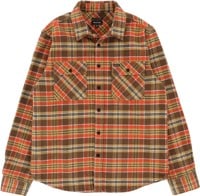 Brixton Bowery Heavyweight Flannel Shirt - desert palm/antelope/burnt red