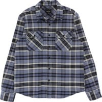 Brixton Bowery Heavyweight Flannel Shirt - flint blue/black/mineral grey