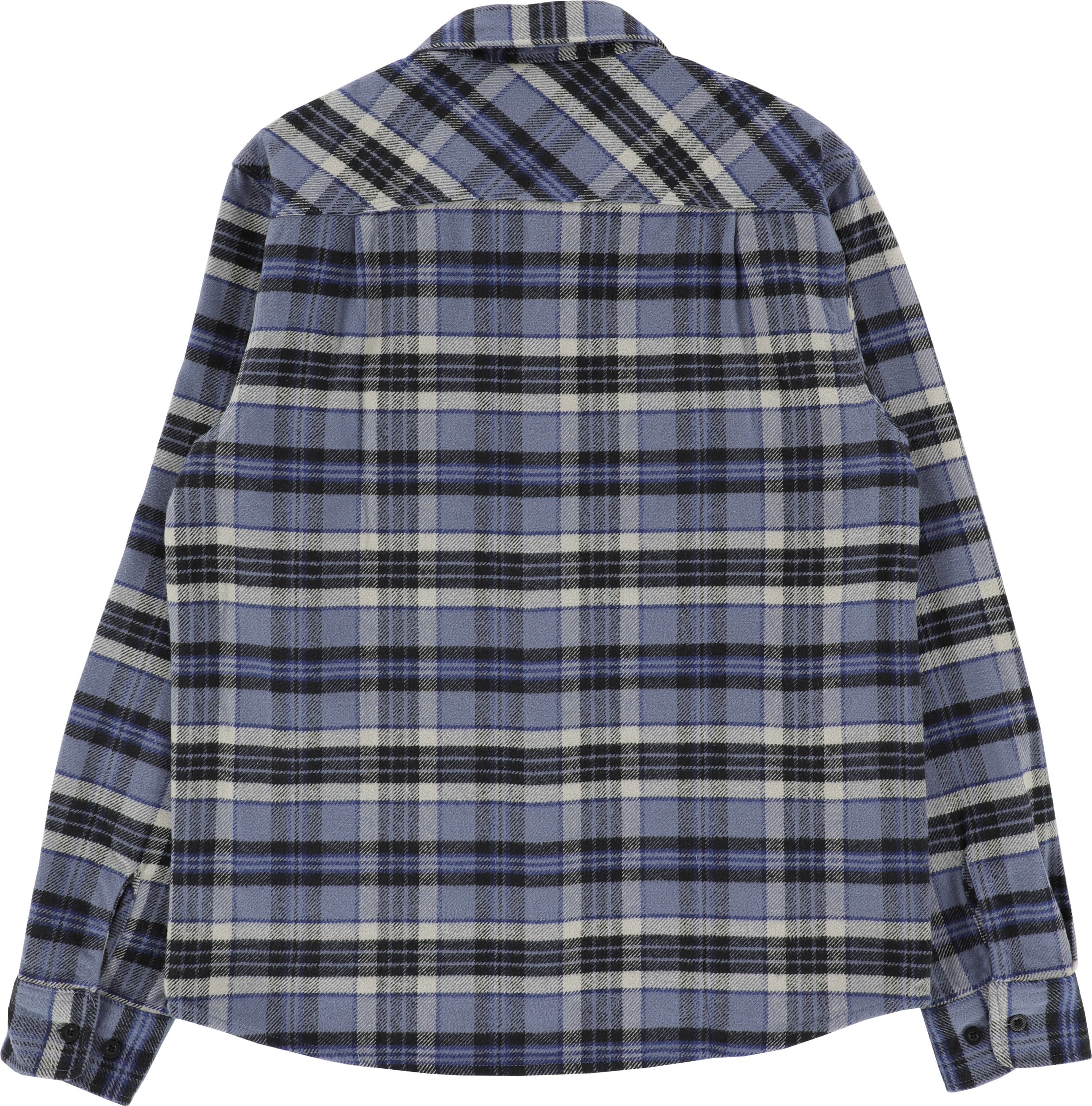 Brixton Bowery Heavyweight Flannel Shirt - flint blue/black/mineral ...