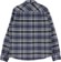 Brixton Bowery Heavyweight Flannel Shirt - flint blue/black/mineral grey - reverse