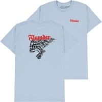 Thunder Screaming Skull Redux T-Shirt - light blue/red-black