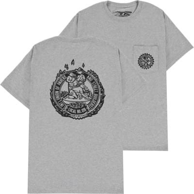 Anti-Hero Union18 Eagle Pocket T-Shirt - athletic heather/black - view large