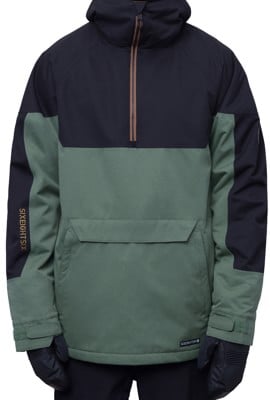 686 Renewal Anorak Insulated Jacket - cypress green colorblock - view large