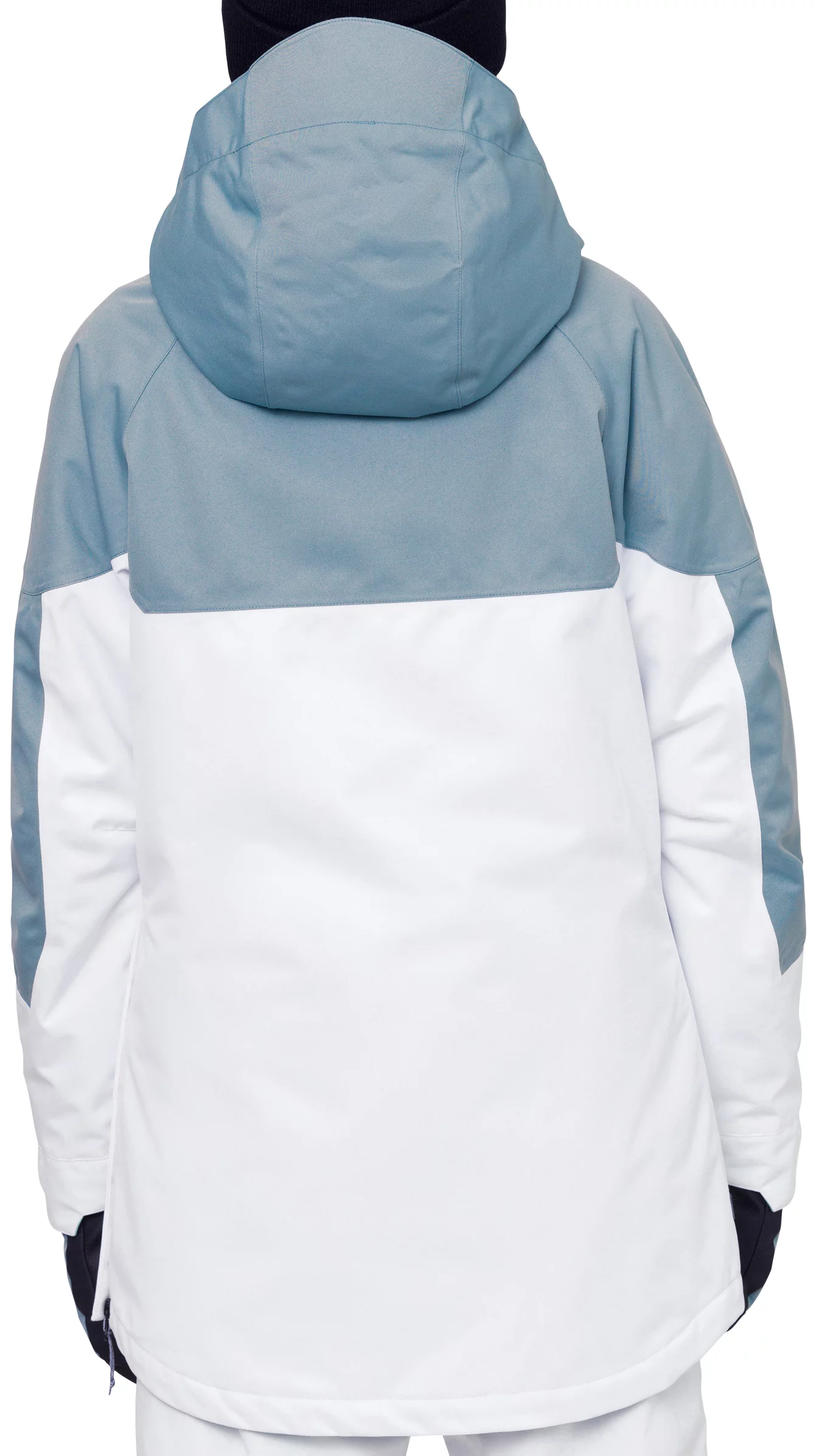 686 Women's Upton Anorak Insulated Jacket - steel blue colorblock