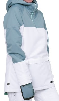 686 Women's Upton Anorak Insulated Jacket - steel blue colorblock