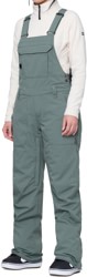 686 Women's Black Magic Bib Insulated Pants - cypress green geo jacquard