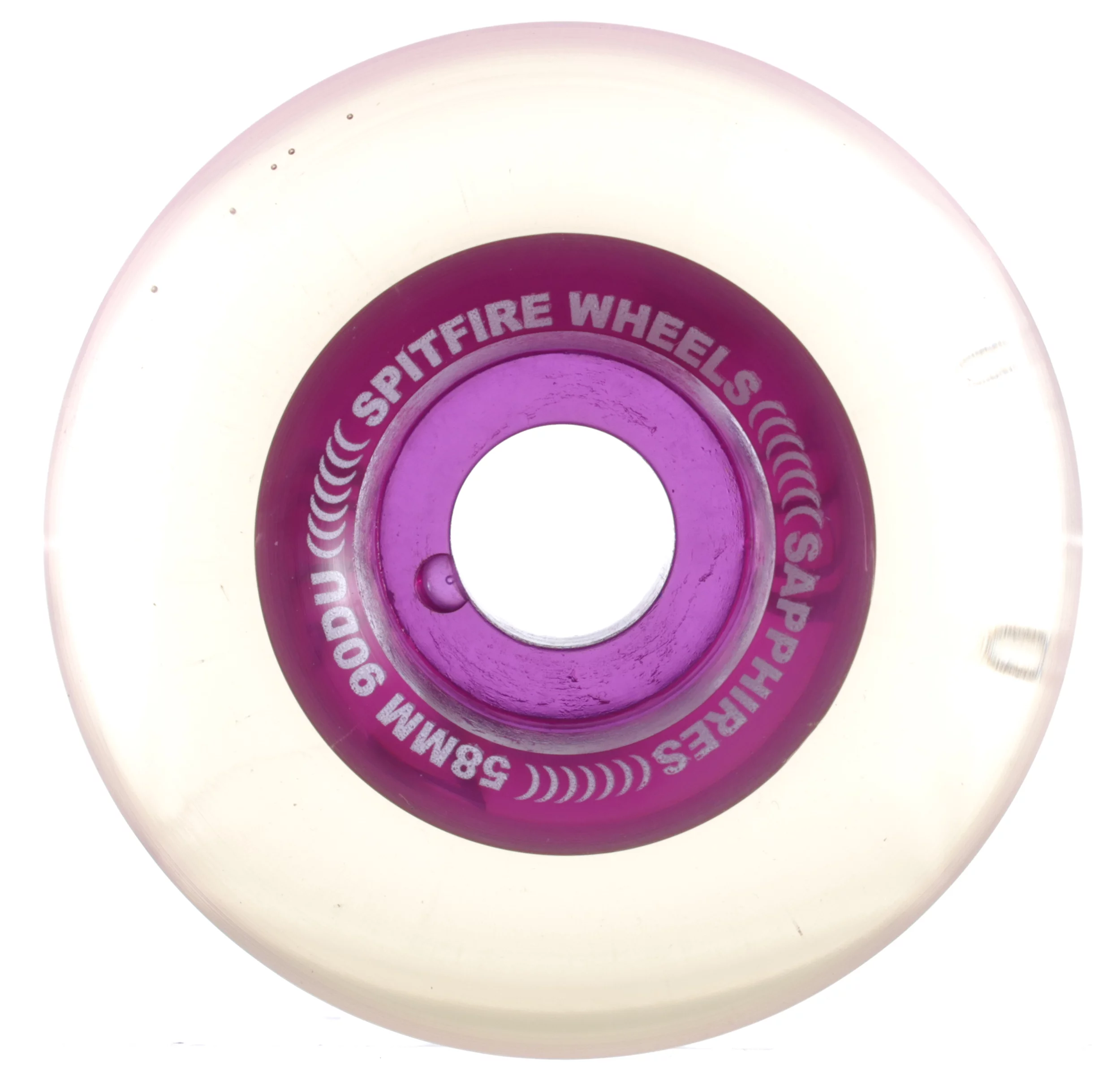 Spitfire Sapphires Radial Cruiser Skateboard Wheels - clear
