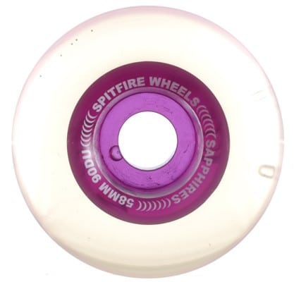 Spitfire Sapphires Radial Cruiser Skateboard Wheels - clear/purple (90d) - view large