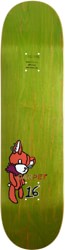Carpet Teddy Bear 8.25 Skateboard Deck - green