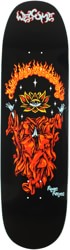 Welcome Reyes Rebirth 9.0 Baculus 2.0 Shape Skateboard Deck - black