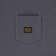RVCA Americana Label Pocket T-Shirt - garage blue - front detail
