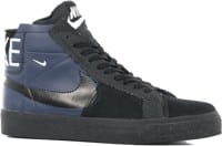 Nike SB Zoom Blazer Mid PRM Zine Skate Shoes - midnight navy/black-football grey-anthracite