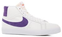 Nike SB Zoom Blazer Mid Skate Shoes - (orange label) white/court purple-white-gum light brown