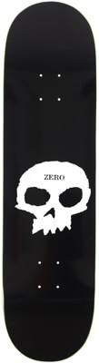 Zero Single Skull 8.5 Skateboard Deck - black/white - view large
