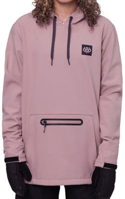 686 Women's Waterproof Hoodie - dusty mauve - view large