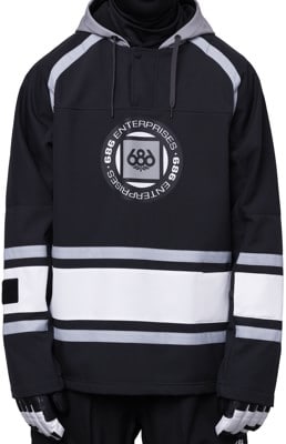 686 Waterproof Slapshot Hoodie - black colorblock - view large