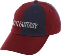 Sci-Fi Fantasy 2 Tone Snapback Hat - wine/navy
