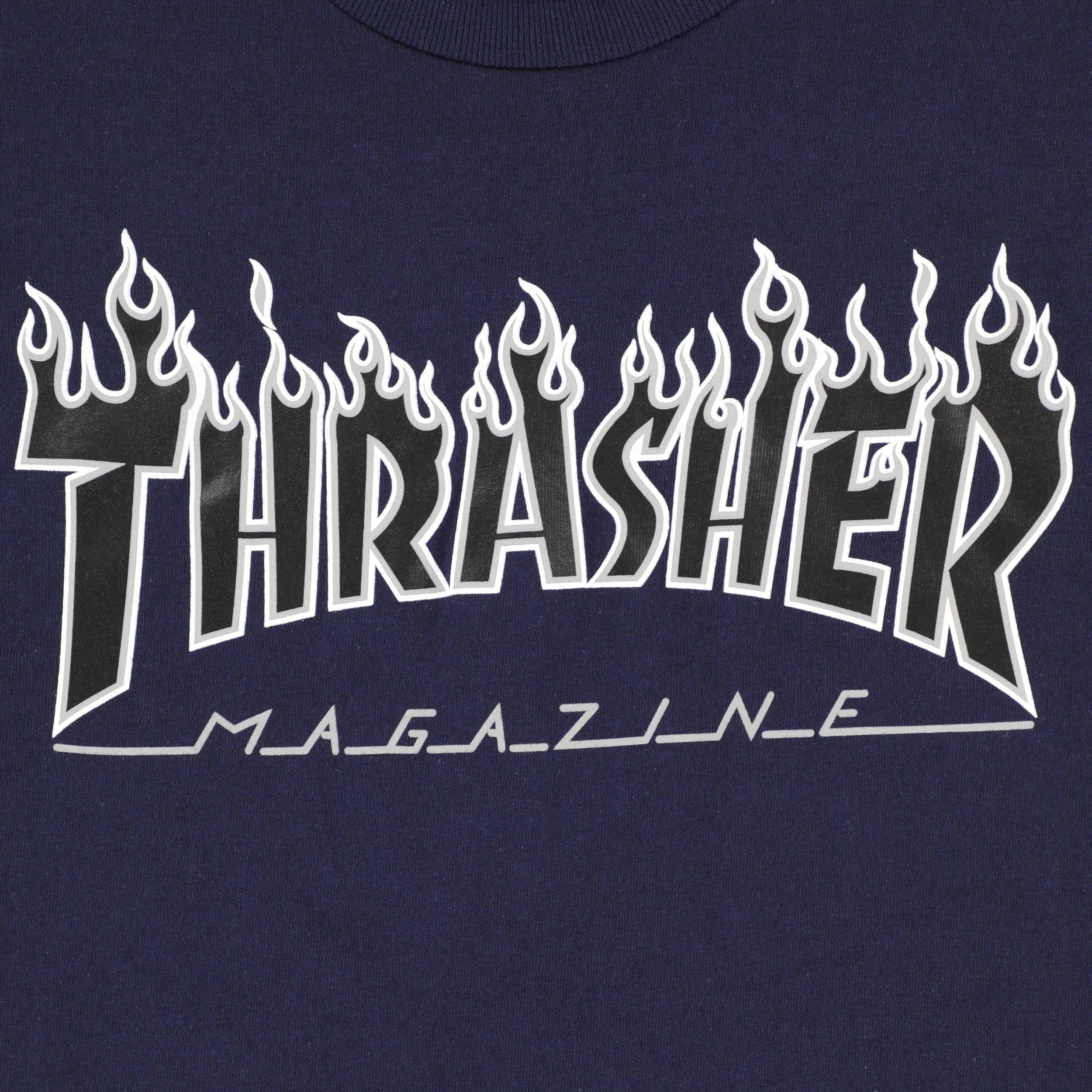 Thrasher Flame T-Shirt - navy/black | Tactics