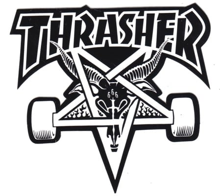 Thrasher Skate Goat Sticker - black - view large
