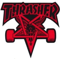 Thrasher Skate Goat Sticker - red