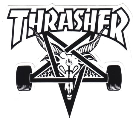 Thrasher Skate Goat Sticker - white - view large